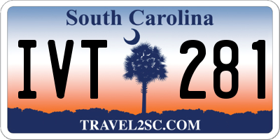 SC license plate IVT281