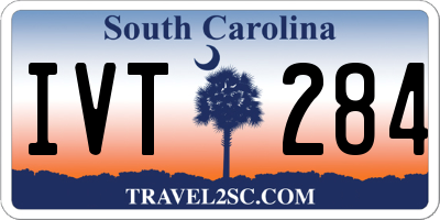SC license plate IVT284