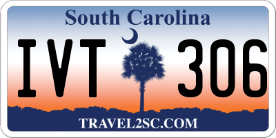 SC license plate IVT306