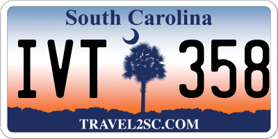 SC license plate IVT358
