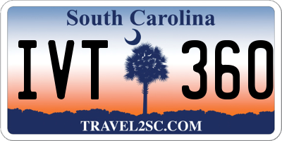 SC license plate IVT360