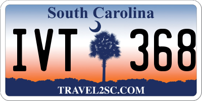 SC license plate IVT368