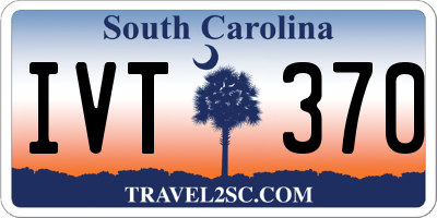 SC license plate IVT370