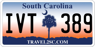 SC license plate IVT389