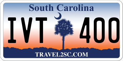 SC license plate IVT400