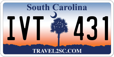 SC license plate IVT431