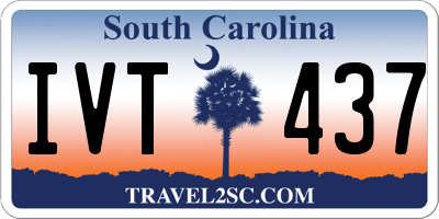 SC license plate IVT437