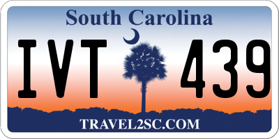 SC license plate IVT439