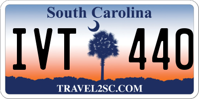 SC license plate IVT440