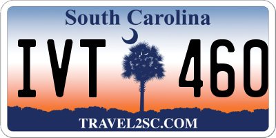 SC license plate IVT460
