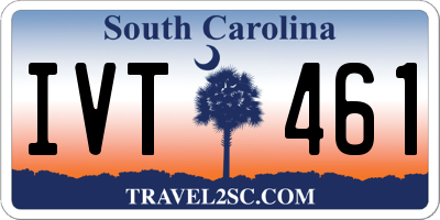 SC license plate IVT461