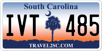 SC license plate IVT485