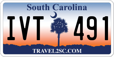 SC license plate IVT491