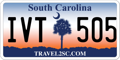 SC license plate IVT505