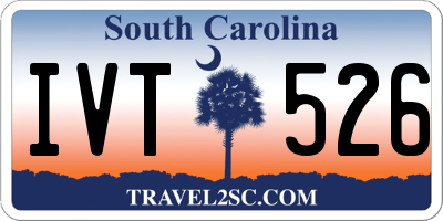 SC license plate IVT526