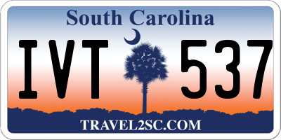 SC license plate IVT537