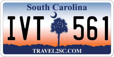 SC license plate IVT561