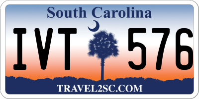SC license plate IVT576