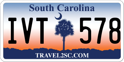 SC license plate IVT578