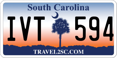 SC license plate IVT594