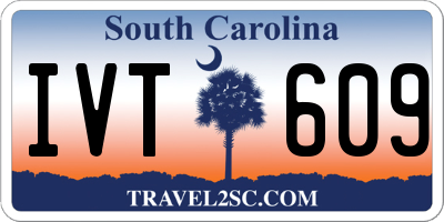 SC license plate IVT609