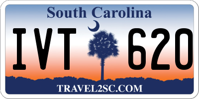 SC license plate IVT620