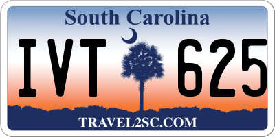SC license plate IVT625