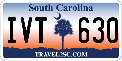 SC license plate IVT630