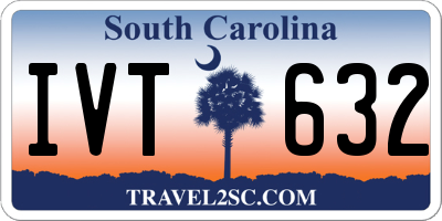 SC license plate IVT632