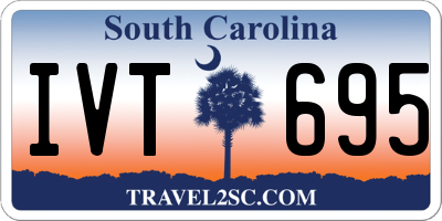 SC license plate IVT695