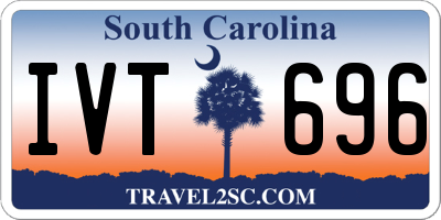SC license plate IVT696
