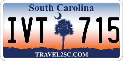 SC license plate IVT715