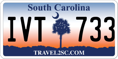 SC license plate IVT733