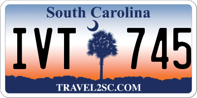 SC license plate IVT745