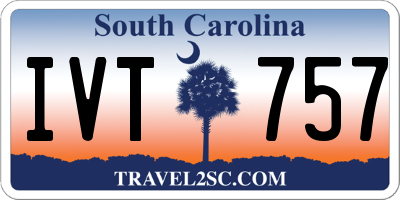 SC license plate IVT757