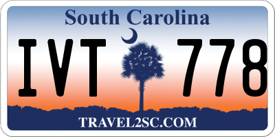 SC license plate IVT778