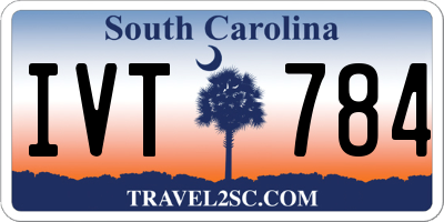 SC license plate IVT784