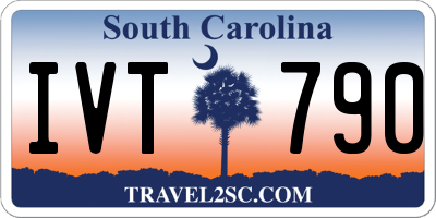 SC license plate IVT790