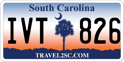SC license plate IVT826