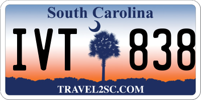 SC license plate IVT838