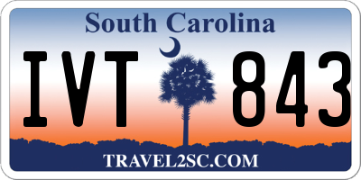 SC license plate IVT843