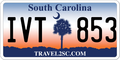 SC license plate IVT853