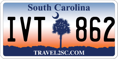 SC license plate IVT862