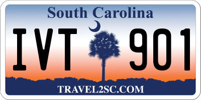 SC license plate IVT901