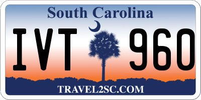 SC license plate IVT960