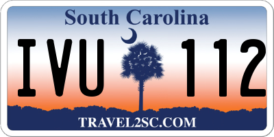 SC license plate IVU112
