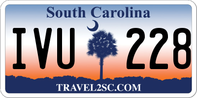 SC license plate IVU228