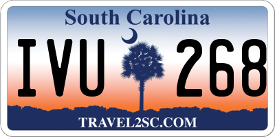 SC license plate IVU268