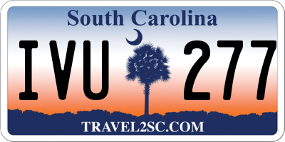 SC license plate IVU277