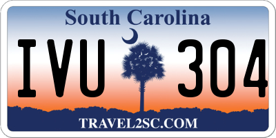 SC license plate IVU304